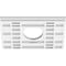Ekena Millwork Beaux Architectural Grade PVC Ceiling Medallion, 10"W x 6 5/8"H x 3"ID x 3 1/2"C x 1"P, One-Piece CMP10X6BX-03000 - alternate 4
